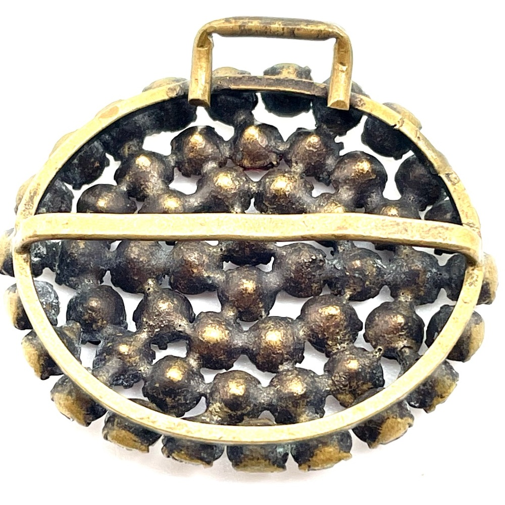 Victorian Ruby Rhinestone Buckle - image 6